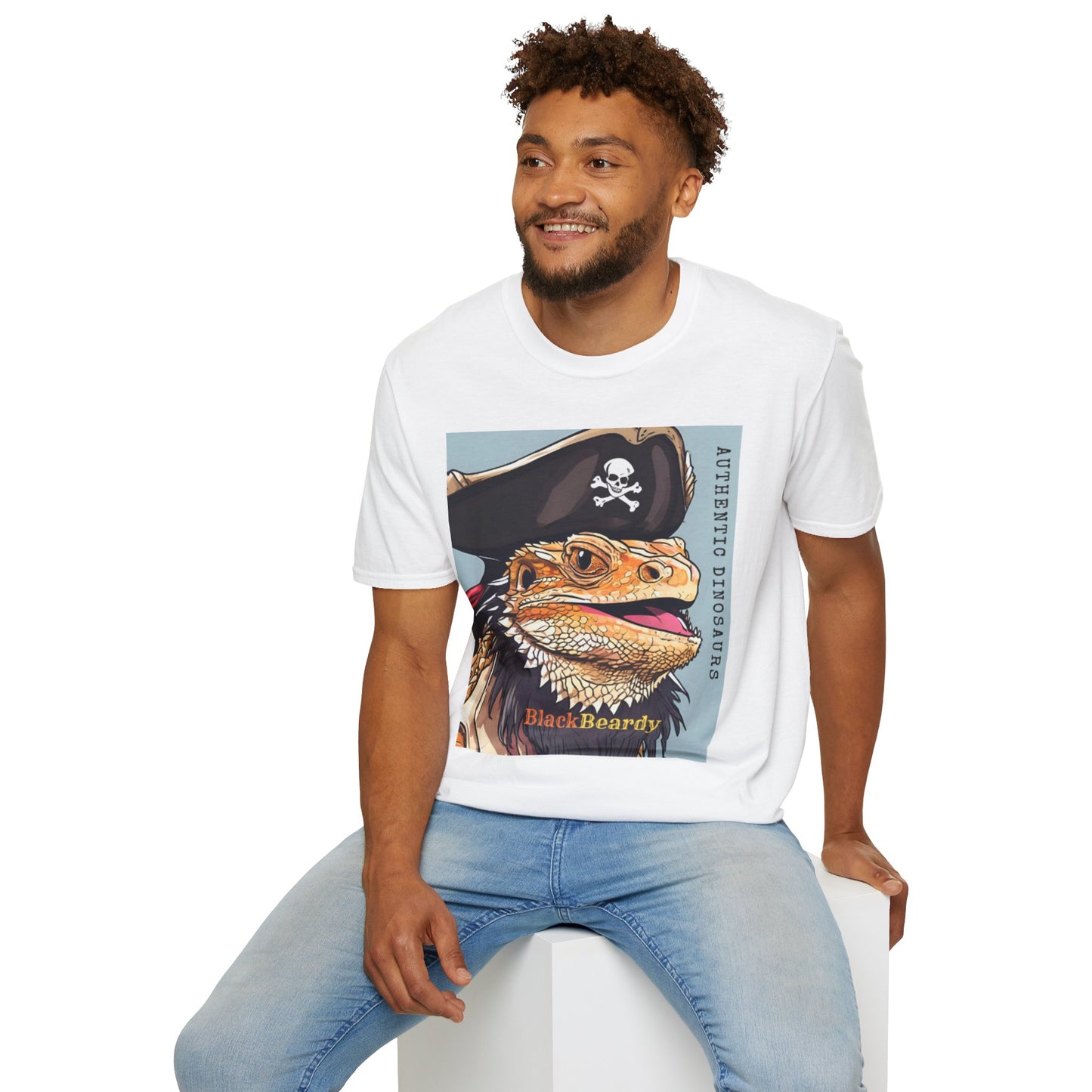 "Animated BlackBeardy" Unisex Softstyle T-Shirt