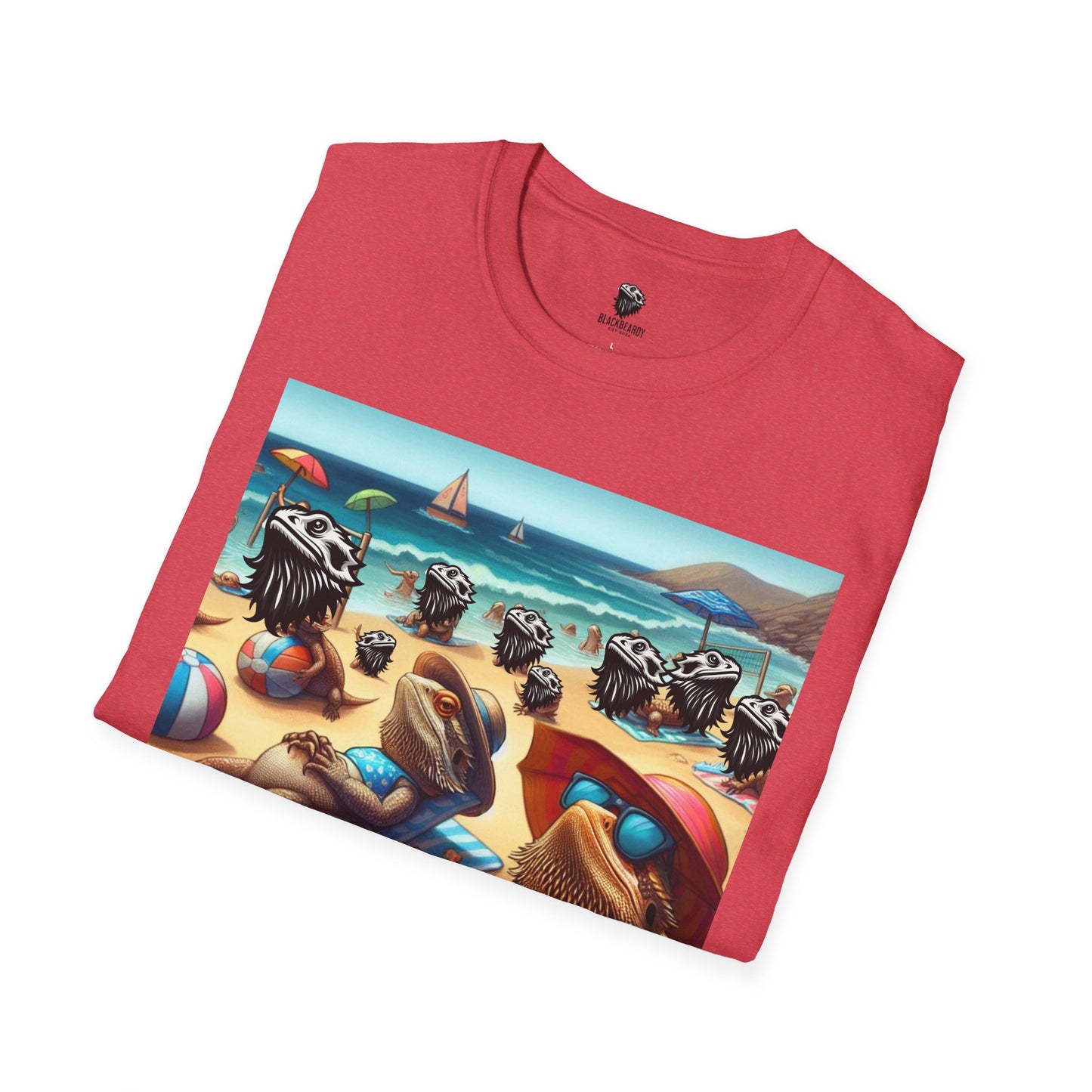 "Beach Beardy" Unisex Softstyle T-Shirt