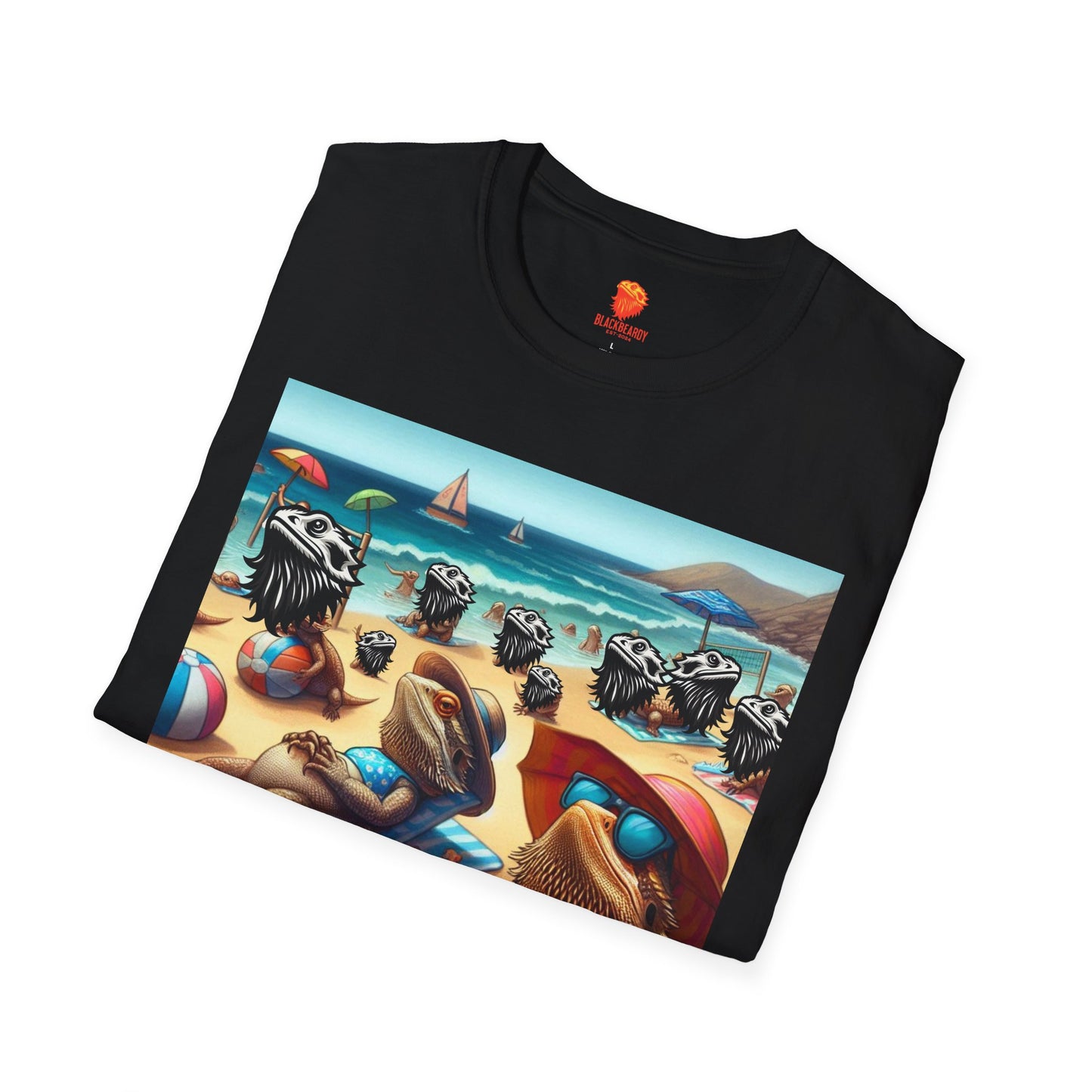 "Beach Beardy" Unisex Softstyle T-Shirt