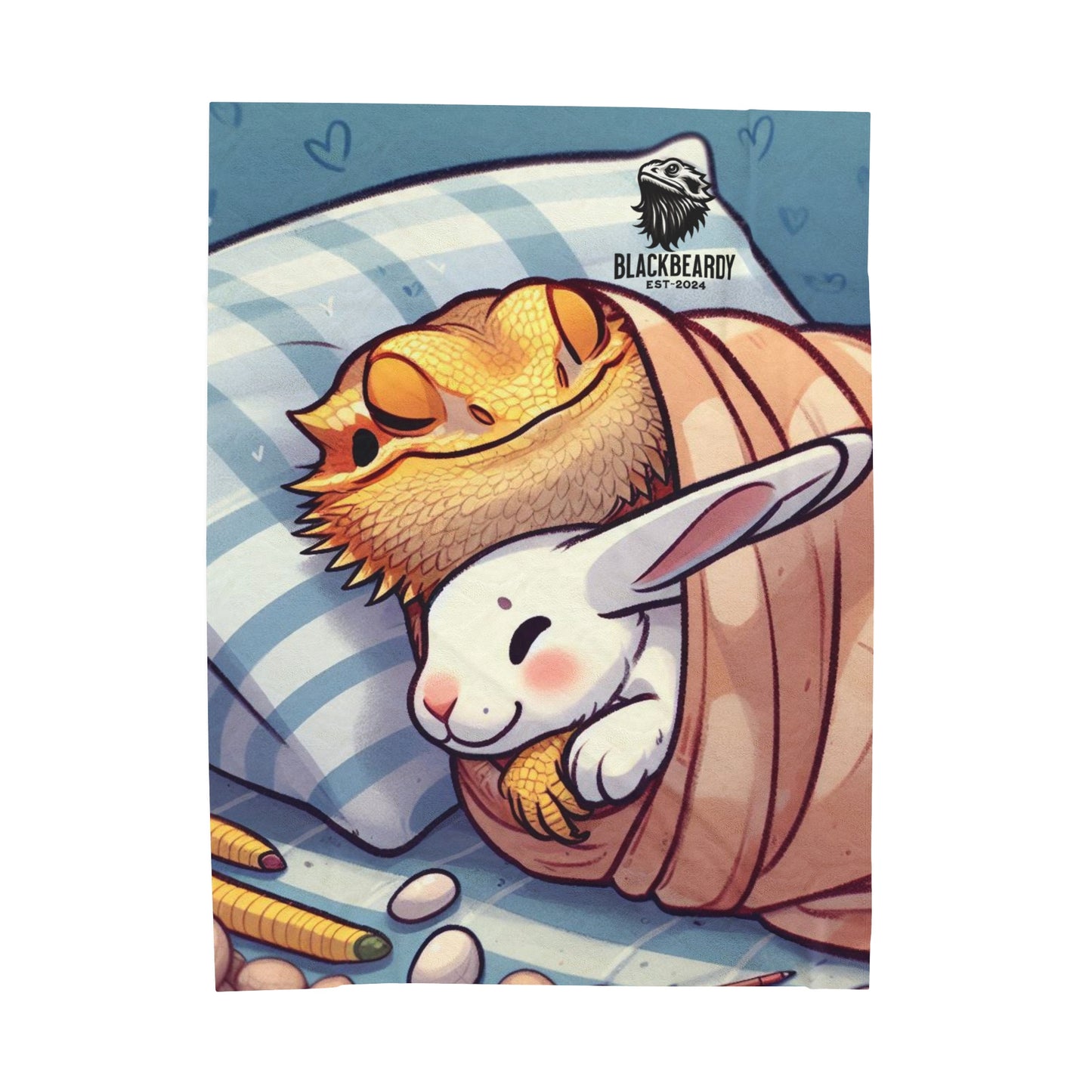 "Snuggle Bunn" Velveteen Plush Blanket