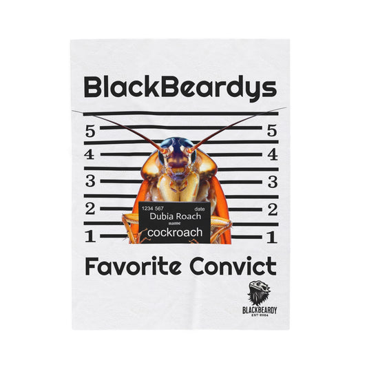 "Roach Convict" BlackBeardy Velveteen Plush Blanket